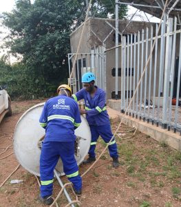 microwave link installation